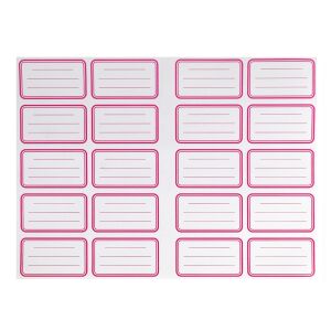 Füzetcímke 20 db-os (20 címke/ív) egyszínű 20 ív/csomag, Bluering 137374396 - Füzetcímke