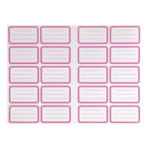 Füzetcímke 20 db-os (20 címke/ív) egyszínű 20 ív/csomag, Bluering 137374396