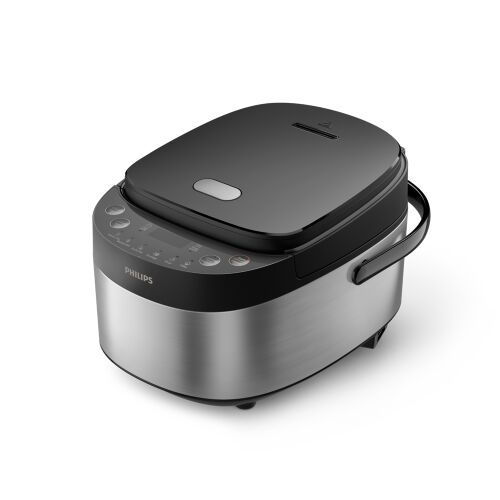 Philips HD3093/80 rice cooker, angled view