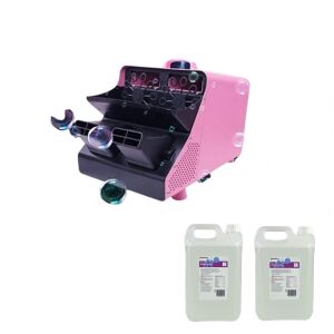 Pachet masina de baloane si lichid 10 l, DEPOX®, telecomanda wireless, roz 137380860 - Echipament de scenă
