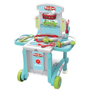 Медицинска количка Buba Doctor Playset с аксесоари - Медицинска игра