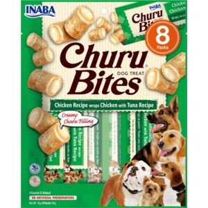 Inaba Dog Churu Bites - csirke tonhallal 8 x 12 g 137389424 - Kutya jutalomfalat