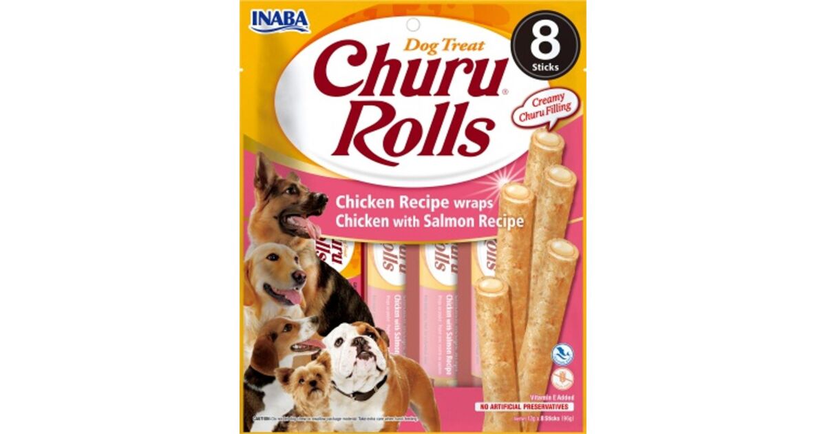 CIAO CHURU Rolls kip voor honden - verschillende smaken