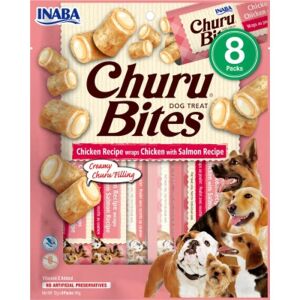 Inaba Dog Churu Bites - csirke lazaccal 8 x 12 g 137389426 - Kutya jutalomfalat