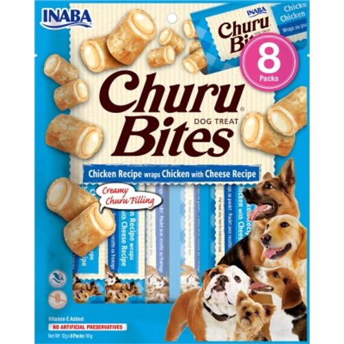 Inaba Dog Churu Bites - csirke sajttal 8 x 12 g 137389427