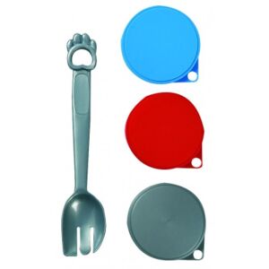 Flamingo konzerv tető és kanál 1 db