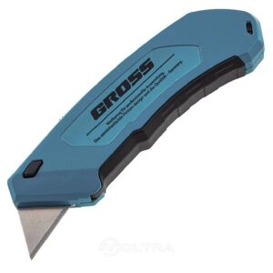 GROSS 18x130mm behúzható sniccerkés, trapézkés alumínium 137390126 - Tapétavágó