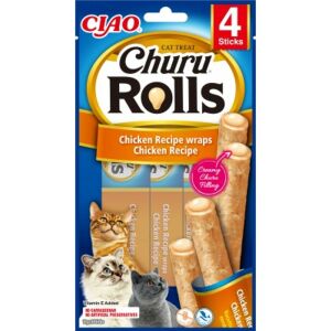 Inaba Cat Churu Rolls - csirke 4 x 10 g 137390374 - Inaba