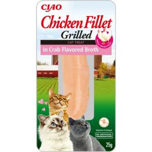 Inaba Cat Grilled Chicken Fillet - rák ízesítésű húslevesbe mártva 25 g 137390377 - Inaba
