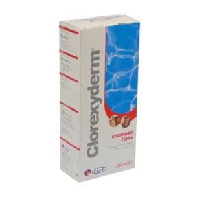 Clorexyderm Forte sampon kutyáknak és macskáknak, 200ml-es kiszerelés - Kutya sampon