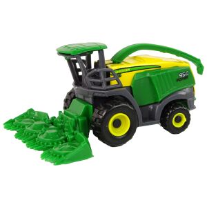 Grüner und gelber Spielzeug-Mähdrescher - Rolnický Kombajn Zelený Malý - Lean Toys