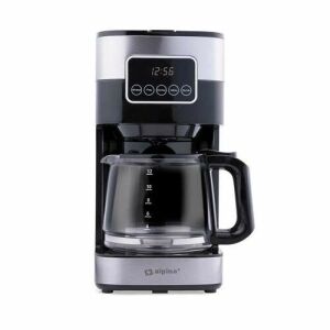 Alpina Filterkaffeemaschine mit Digitalanzeige und Glaskaraffe - Alpina