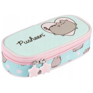 Pusheen mentazöld ovális cipzáros tolltartó - Pusheen