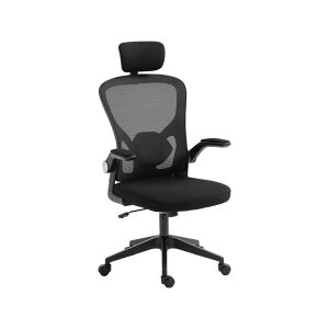Sandberg ErgoFusion Gaming Chair Basic, ergonomic black mesh gaming chair with headrest - Office Furniture