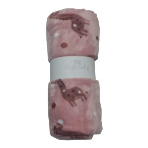 Soffi Baby Zsiráfos Plüss Takaró - Púder, 75x100cm 137399768 - Babatakaró