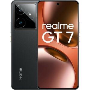 Realme GT 7 fekete okostelefon elülső és hátsó nézet - Műszaki cikk & Elektronika