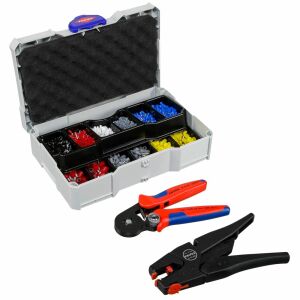 Knipex 97 90 10 krimpelő fogó Krimpelőfogó Fekete, Kék, Vörös 137401742 - Knipex