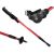 Nordic Walking bot cserélhető talpakkal, 2 db, gumi fogantyú, fekete / piros 137402127