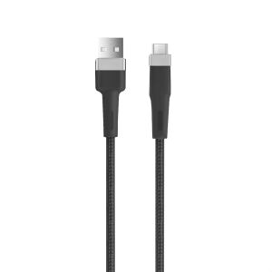 Setty KNA-M-1.221 USB-A - microUSB kábel 1.2 m 2A - fekete 137405934 - Setty