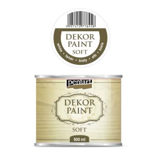 Pentart Dekor Fehér Krétafesték 500ml bútorfestéshez - Dekorációs kellék