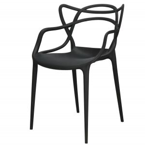 Dc0024 MÁTRIX fekete étkezőszék karfával - Springos