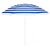 Összecsukható napernyő állítható dőlésszöggel, 180 cm átmérőjű, kék és fehér 137406544