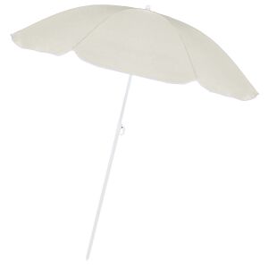 Svijetlosivi suncobran Springos promjera 160 cm izoliran na bijeloj podlozi. - Springos Suncobran