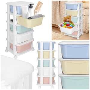 Springos Ha0213 mobile drawer unit collage: storage solutions for toys and baby essentials - Springos