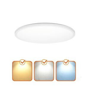 Okrúhle stropné LED svietidlo Nivera 32W, 3200lm, IP54, teplé/neutrálne/studené svetlo, biele, Kobi 137407332 - Lampy&osvetlenie