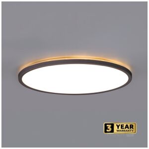 Runde Nivera LED-Deckenleuchte mit Bewegungssensor und Licht 24W, 2280lm, IP54, warm/neutral/kaltes Licht, schwarz, Kobi, Kobi 137407350 - Deckenleuchten