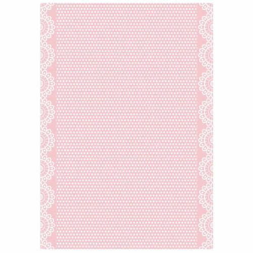 DayDream A4 rózsaszín rizspapír csipkemintával dekupázshoz