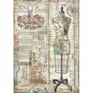 Dekupázs rizspapír A4 csom. - Manöken