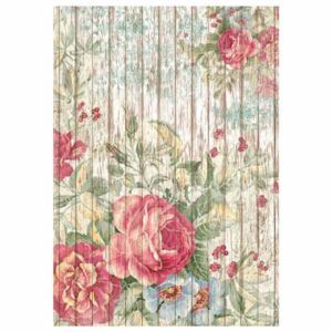 Dekupázs rizspapír A4 csom. - Virágok famintás alapon 137407779 - Stamperia