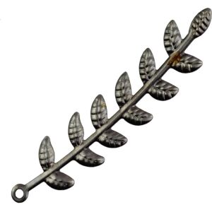 Fém levél charm ékszerkészítéshez, 5cm - Fém díszítőelem
