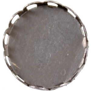 Fém foglalat ékszerkészítéshez, 1,5 cm, 10 db - Művészet & Hobbi