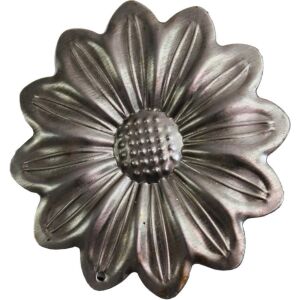 Fém margaréta díszítőelem, 4,7 cm, 10 db/csomag - Fém díszítőelem