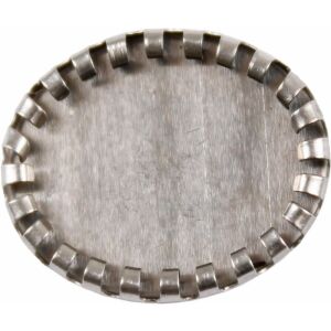 Fém ovális foglalat, 2,1 x 1,6 cm, 10 db/csomag - Művészet & Hobbi