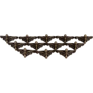 Fém dobozláb, 27x20 mm, 12db/csomag, bútor vasalat - Fém díszítőelem