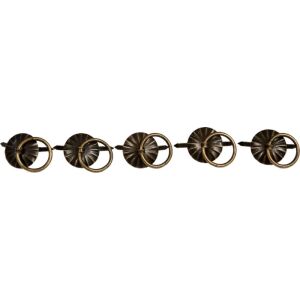 Milton fém kapocs, kerek 20x19 mm, 5 db/csomag - Fém díszítőelem