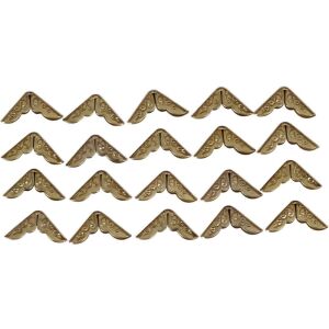 Dekoratív fém sarokvédők, 15x15 mm, 20 db-os csomag - Fém díszítőelem
