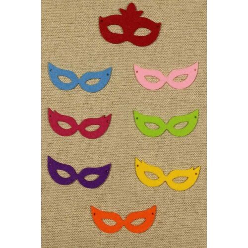 Filc Álarc Figurák - Vegyes színek - 8 darabos csomag