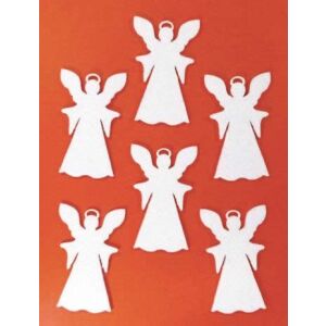Filcfigura - Angyal glóriás (6 db/cs, átm. kb.: 6 cm)