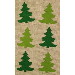 Filcfigura - Fenyő d. íves (5 db/cs, átm. kb.: 6 cm)