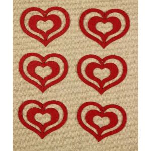 Filcfigura - Szív közepes D (6 db/cs)