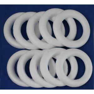 Polisztirol félkoszorú 10 cm-es 10 db/csom