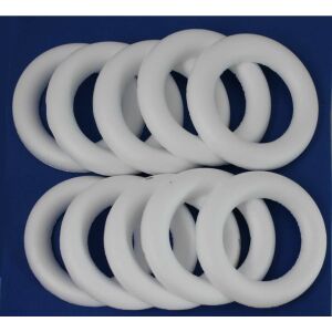 Polisztirol félkoszorú 12,5 cm-es 10 db/csom