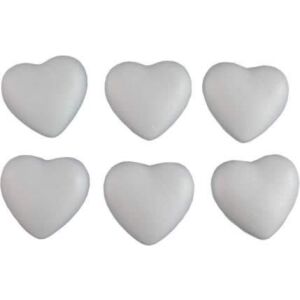 Polisztirol szív 4 cm 30 db/csomag