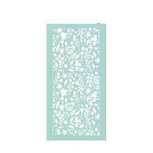 Stencil TD 12x25 cm kis virág mintával, kézműves sablon - Rajzsablon