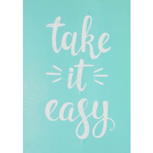 Szita-stencil 'Take it Easy' sablon kézműves és barkács projektekhez - Rajzsablon