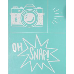 Szita-stencil fényképezőgép minta, újrafelhasználható öntapadós stencil kézműveskedéshez - Rajzsablon